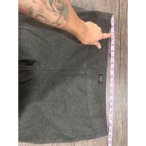 Mare'e Pour Toi Dark gray Pull On Cropped Pants Size 20 Plus Size Saks 5th Ave - Picture 7 of 9